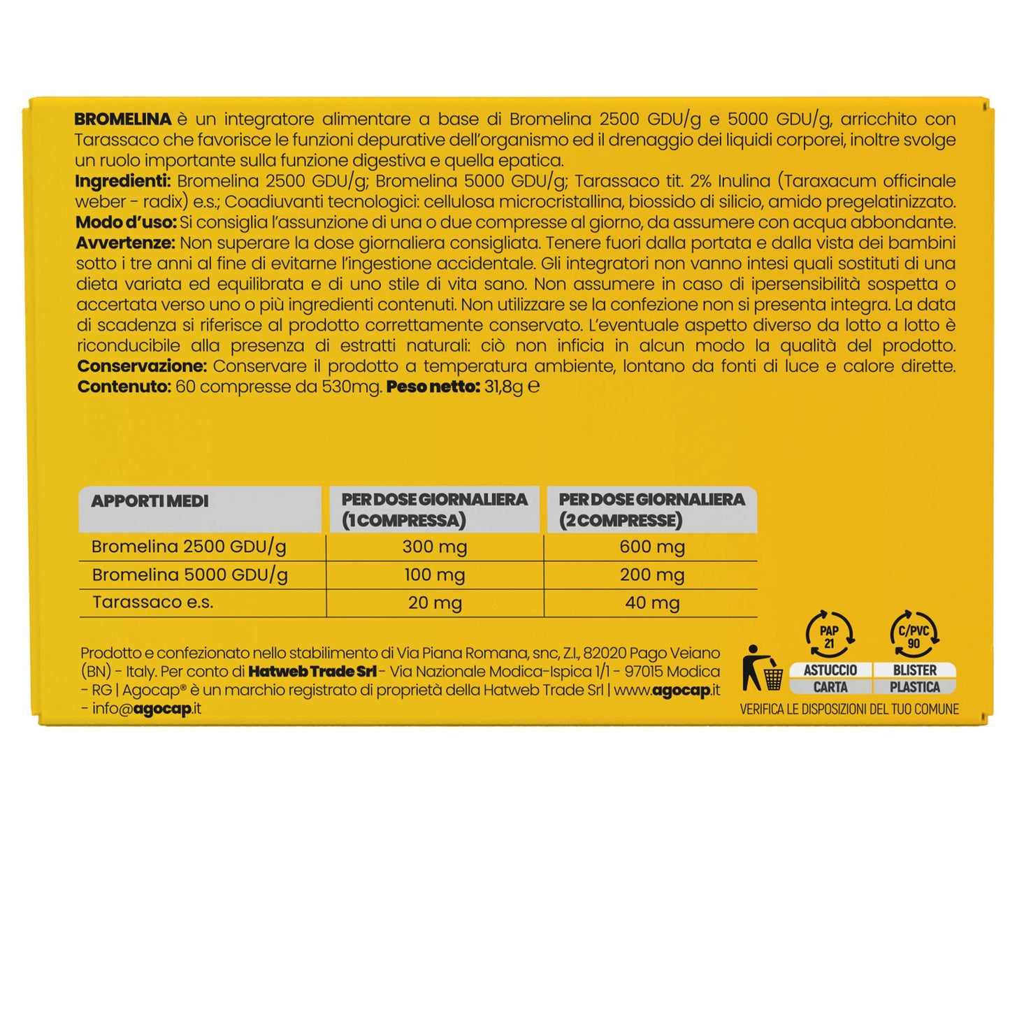 Bromelina Forte | Integratore drenante e anticellulite con Bromelina e Tarassaco - foto 8