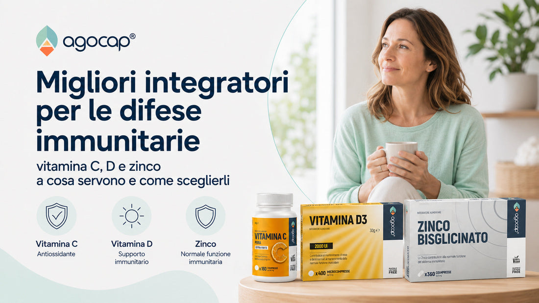 Migliori integratori per le difese immunitarie: vitamina C, D e zinco