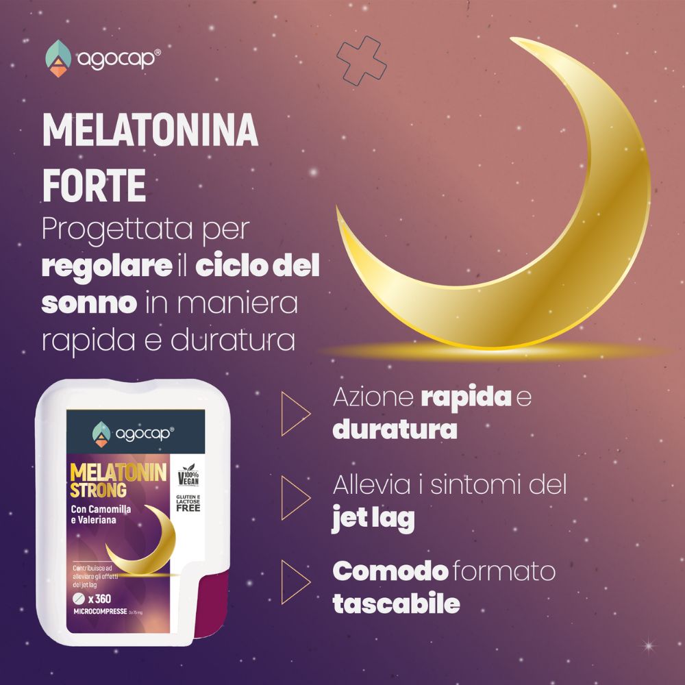 Melatonin Strong | Integratore per sonno e addormentamento con Melatonina 1 mg - foto 3