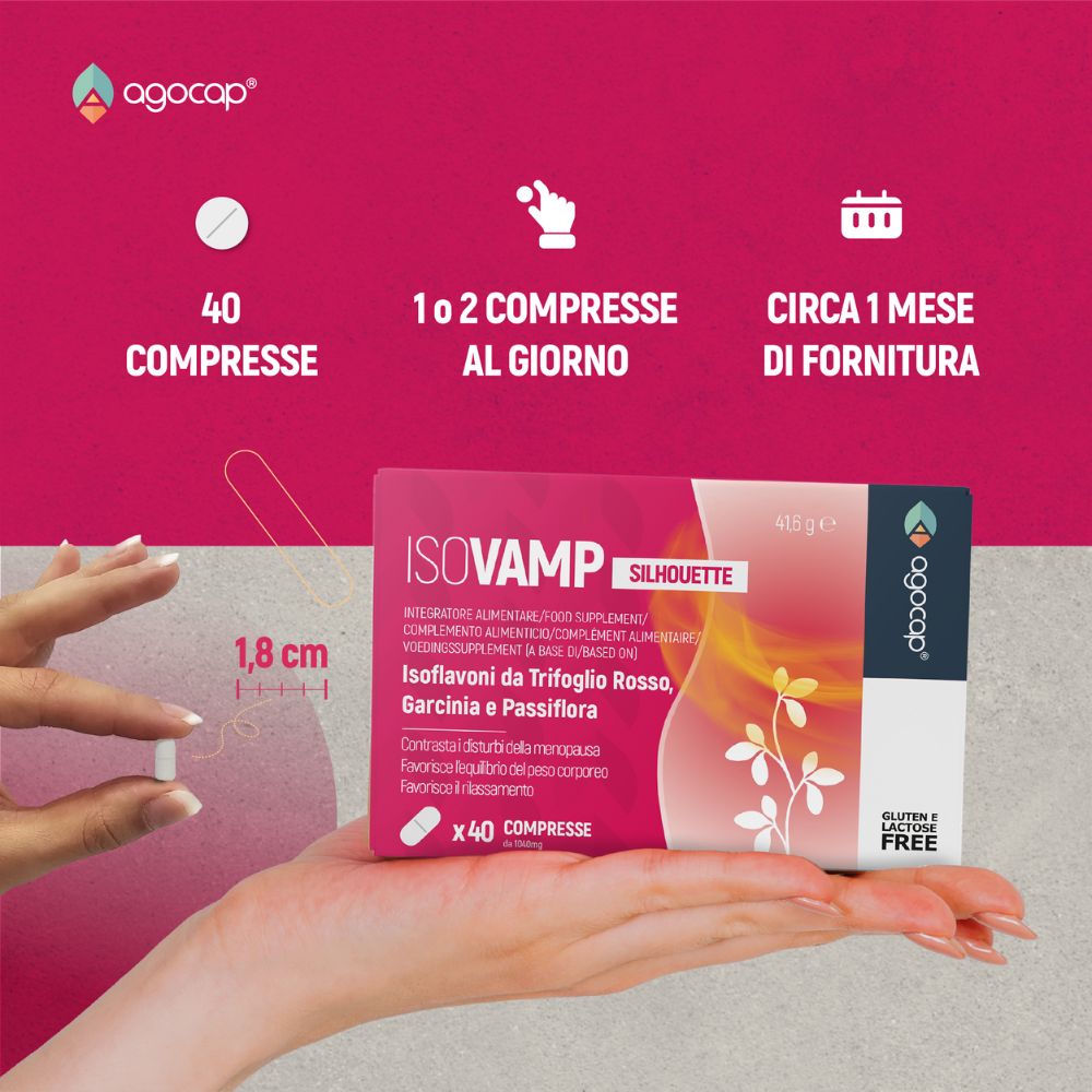 Isovamp | Integratore per menopausa con Isoflavoni di Trifoglio Rosso e Cimicifuga - foto 4