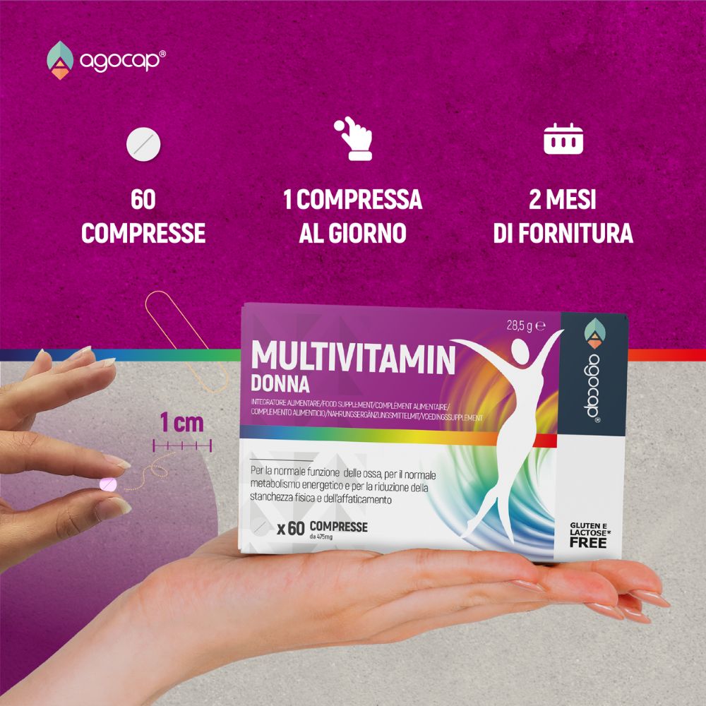 Multivitamin Donna | Integratore contro stanchezza e affaticamento per energia e concentrazione - foto 4