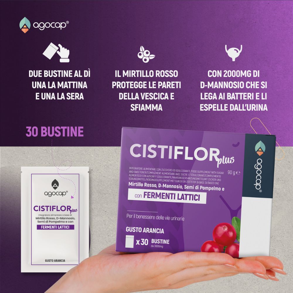 Cistiflor Plus | Integratore per cistite e candida con D-Mannosio, Mirtillo Rosso e Fermenti Lattici - foto 4