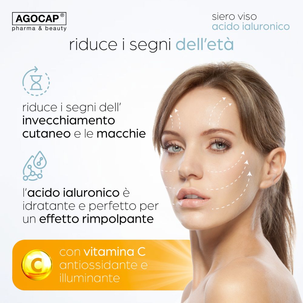 Siero Viso 3.0 Illuminante e Antiage con Acido Ialuronico, Vitamine C e D, Collagene e Retinolo - foto 2