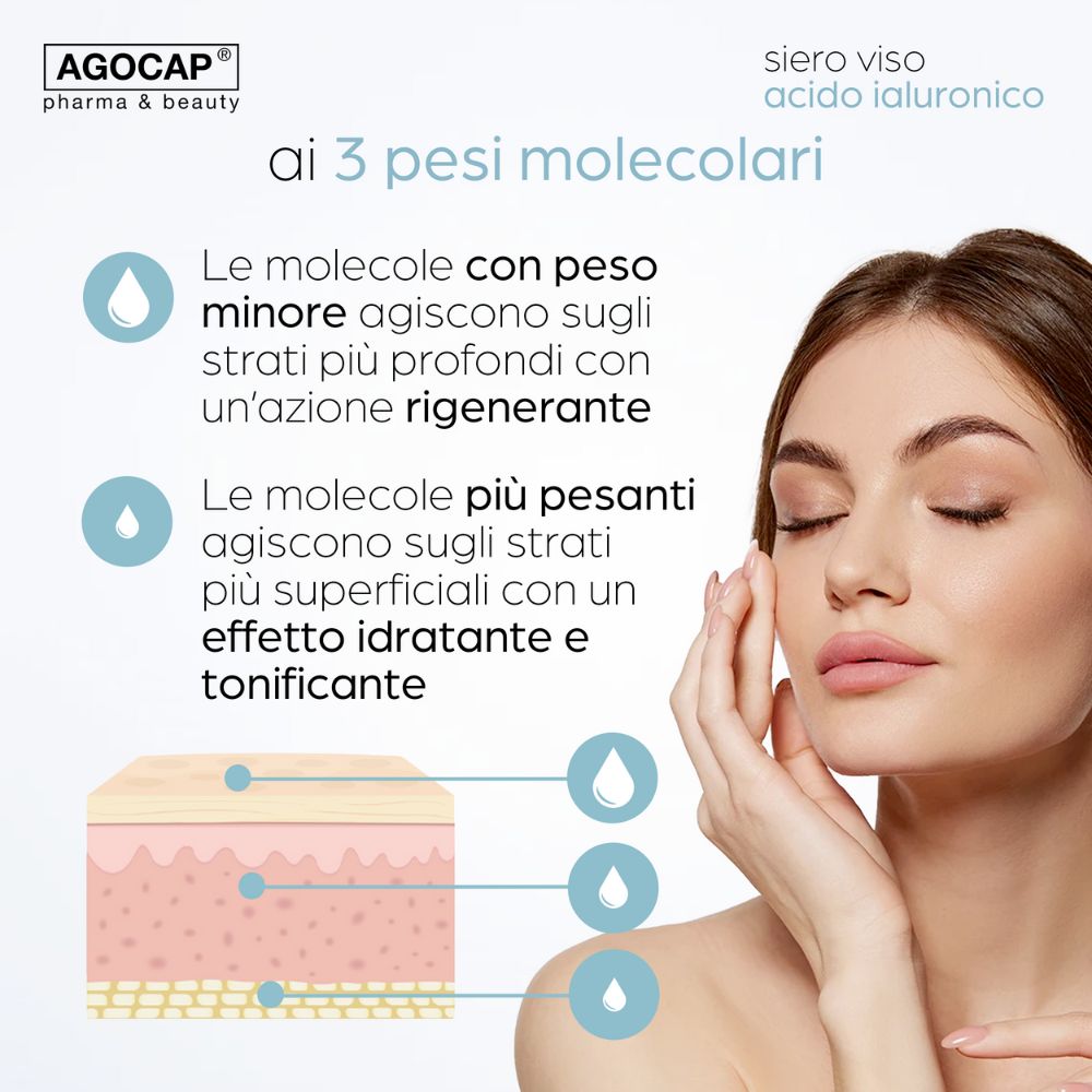 Siero Viso 3.0 Illuminante e Antiage con Acido Ialuronico, Vitamine C e D, Collagene e Retinolo - foto 4