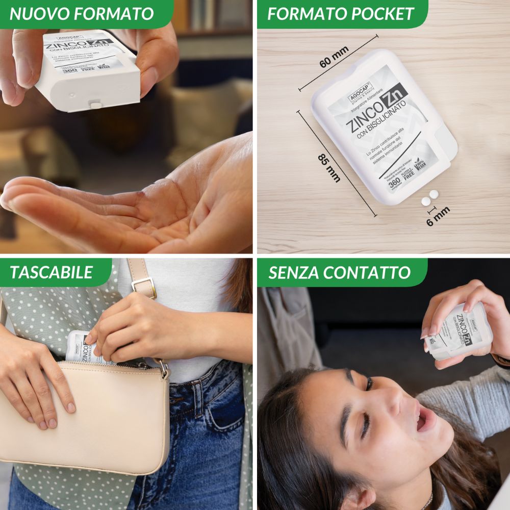 Zinco con Bisglicinato 15 mg, Alto Dosaggio, Integratore Alimentare per il Sistema Immunitario, 360 compresse - foto 6