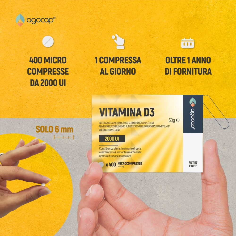 Vitamina D3 2000 UI | Integratore per ossa e sistema immunitario con Vitamina D3 ad alto dosaggio - foto 5