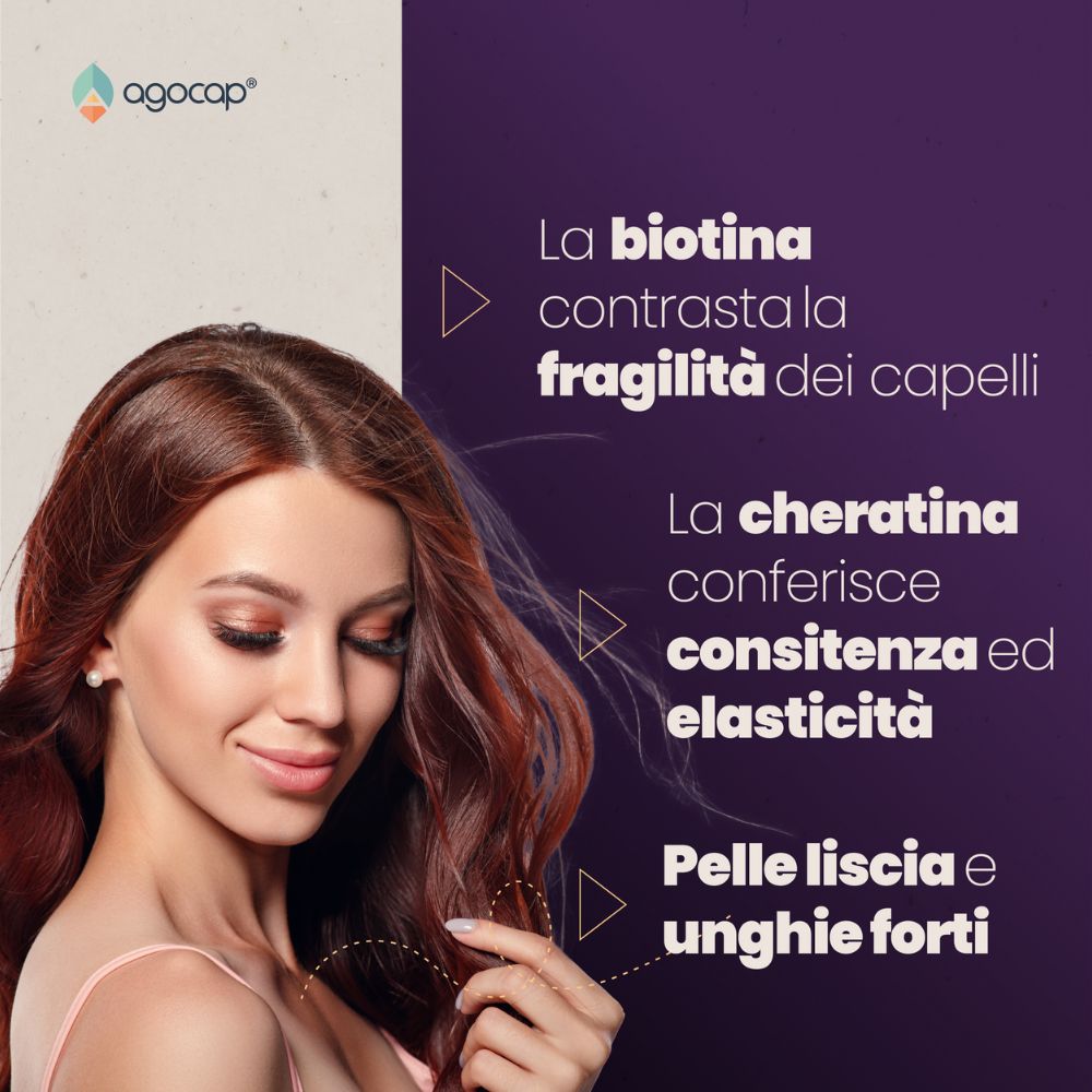 Cherabiotin | Integratore per capelli, unghie e pelle con Biotina, Cheratina e Zinco - foto 3