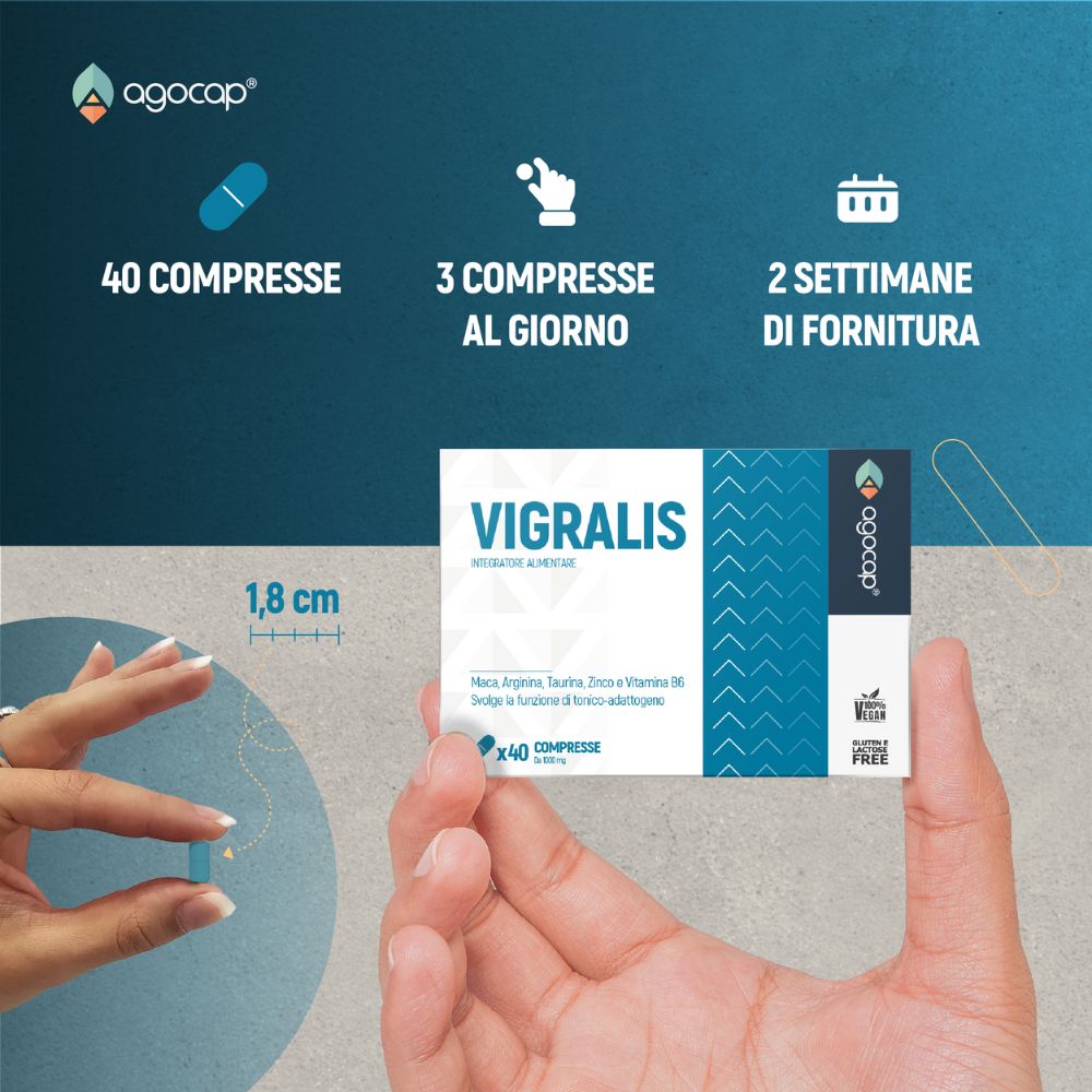 Vigralis | Integratore per energia, forza e vitalità maschile con Maca, Arginina e Taurina - foto 4