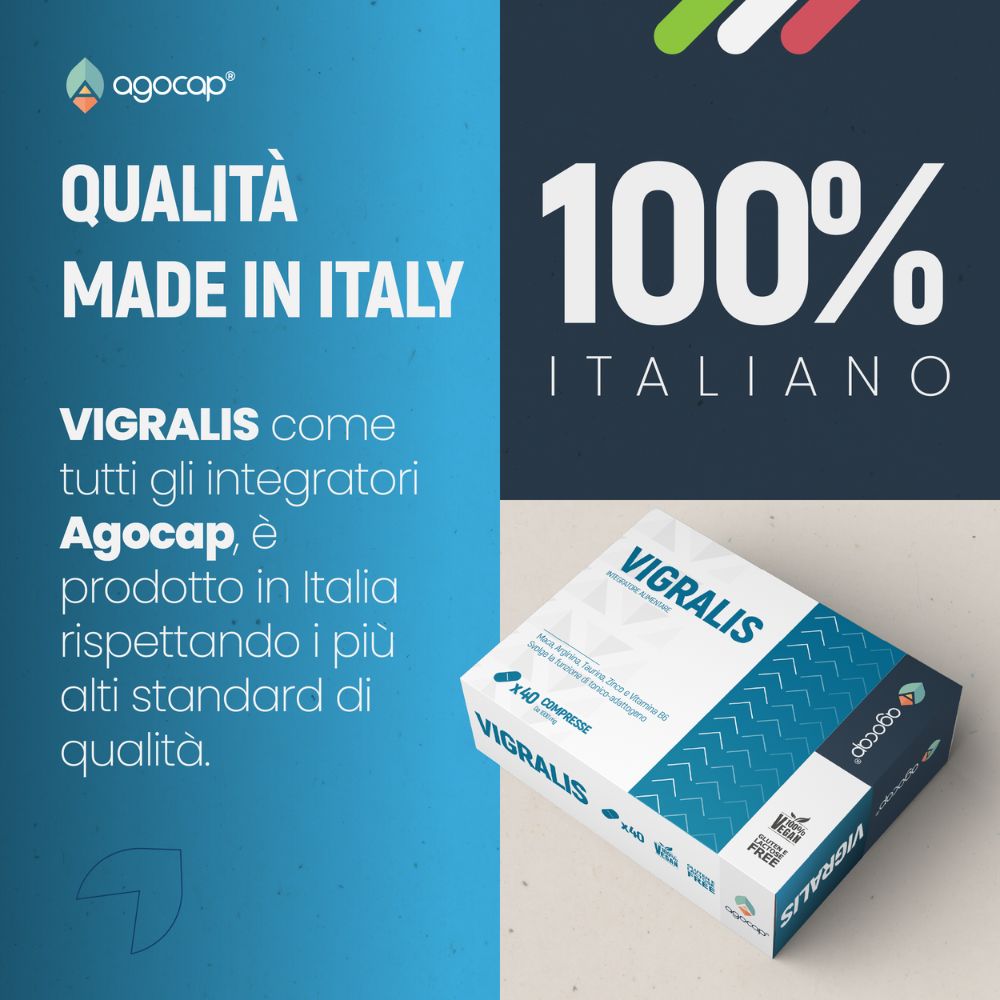 Vigralis | Integratore per energia, forza e vitalità maschile con Maca, Arginina e Taurina - foto 6