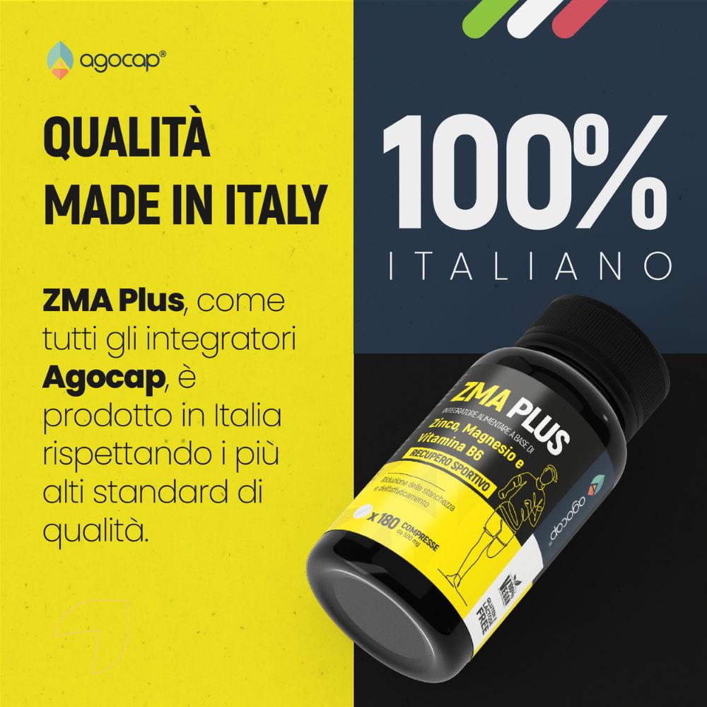 ZMA Plus | Integratore con Zinco, Magnesio e Vitamina B6 per Recupero Sportivo - foto 7