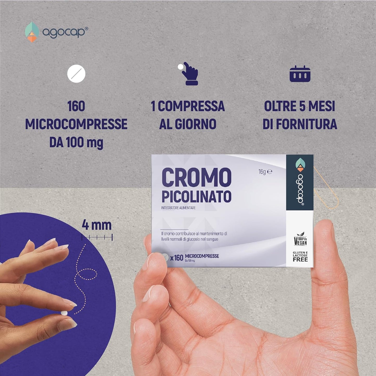 Cromo Picolinato  | Integratore per glicemia e metabolismo con Cromo Picolinato - foto 5
