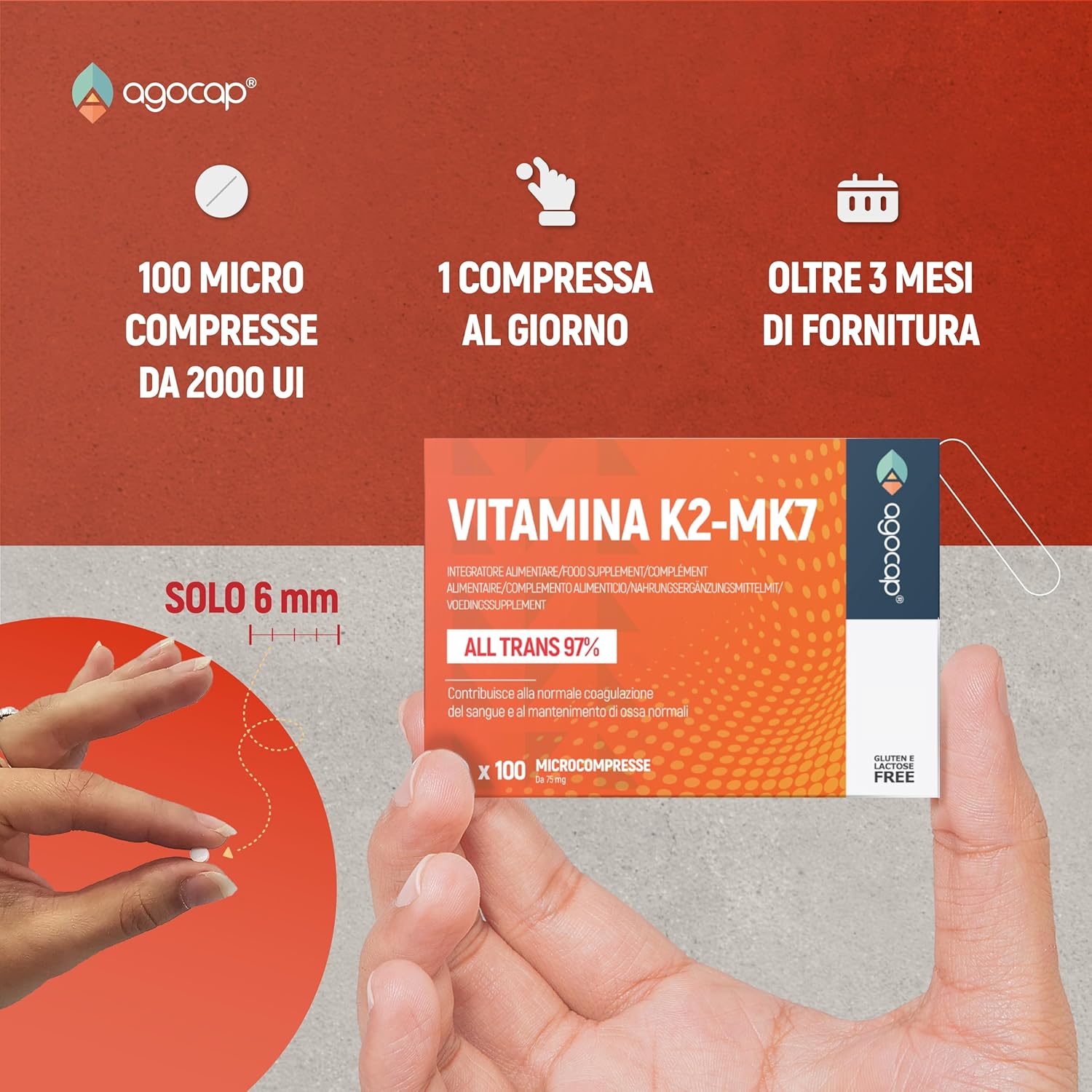 Vitamina K2 MK7 200 mcg | Integratore per Ossa e Sistema Cardiovascolare - foto 5