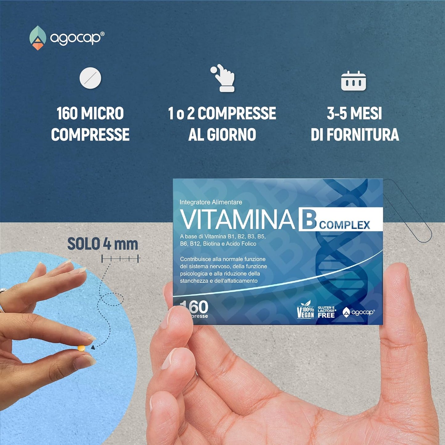 Vitamina B Complex | Integratore per energia e sistema nervoso con Vitamine del gruppo B - foto 5