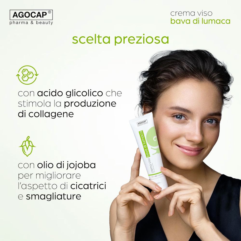 Crema Viso Bava di Lumaca e Acido Ialuronico 100% Naturale, Anti-Age, Idratante e Rigenerante, 50ml - foto 5