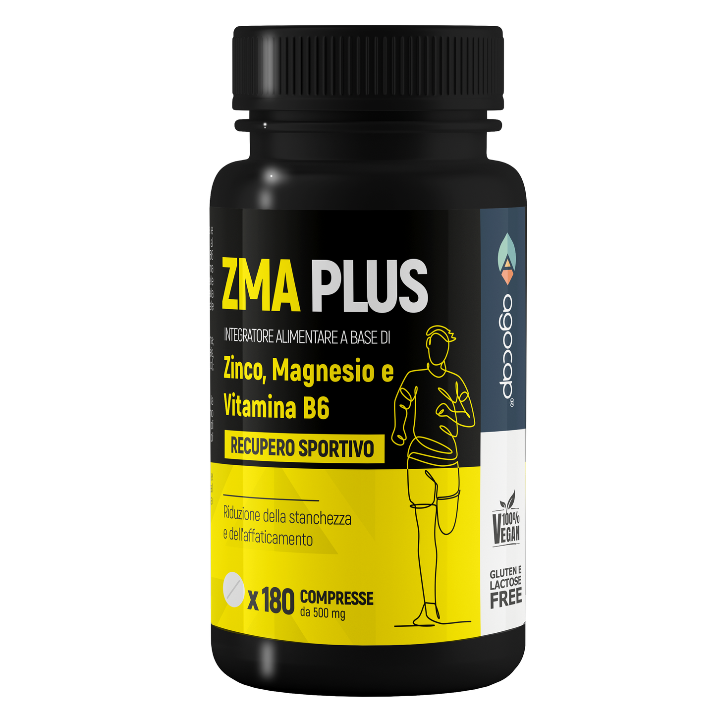 ZMA Plus | Integratore con Zinco, Magnesio e Vitamina B6 per Recupero Sportivo