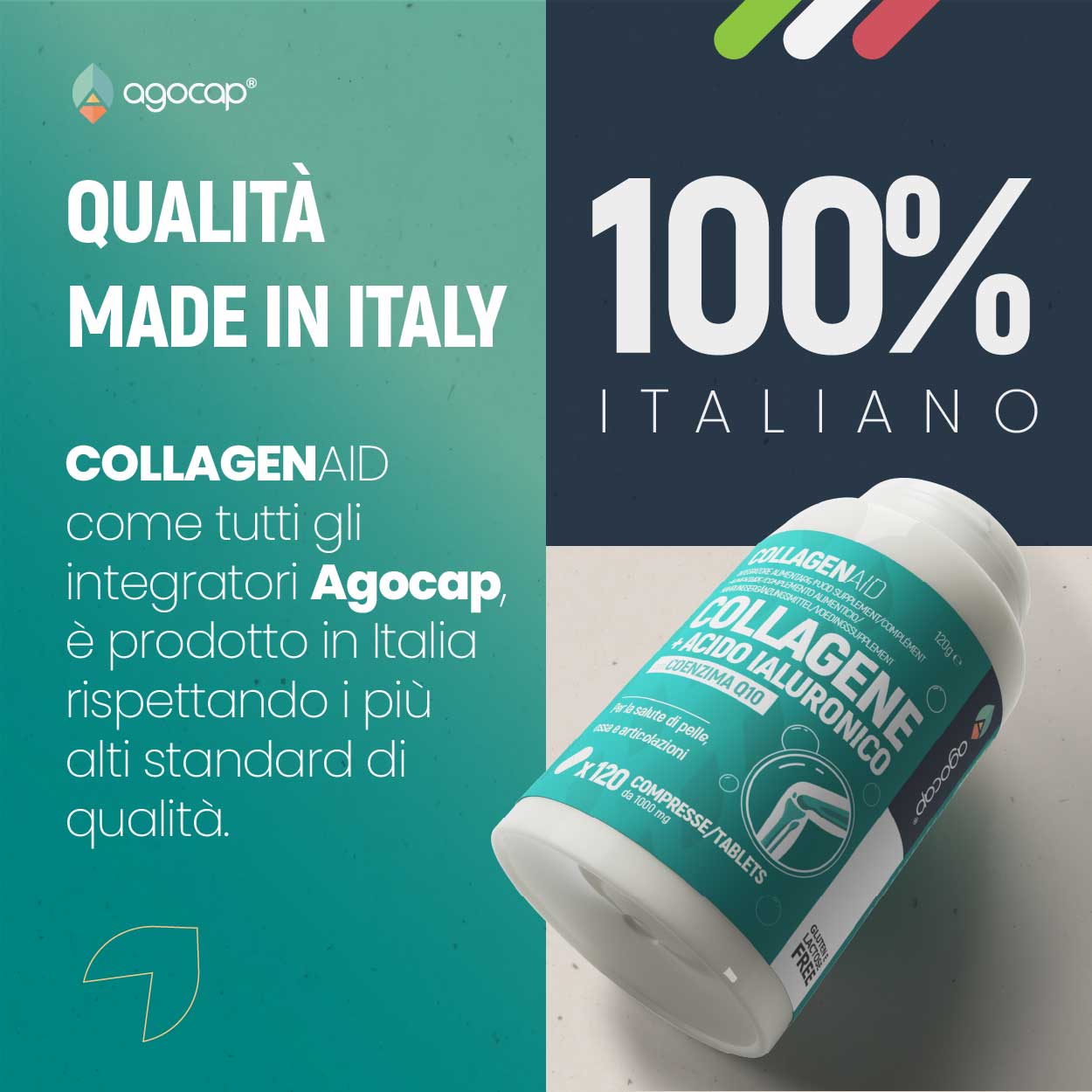 Collagenaid | Integratore per articolazioni, tendini e pelle con Collagene, Acido Ialuronico e Coenzima Q10 - foto 6
