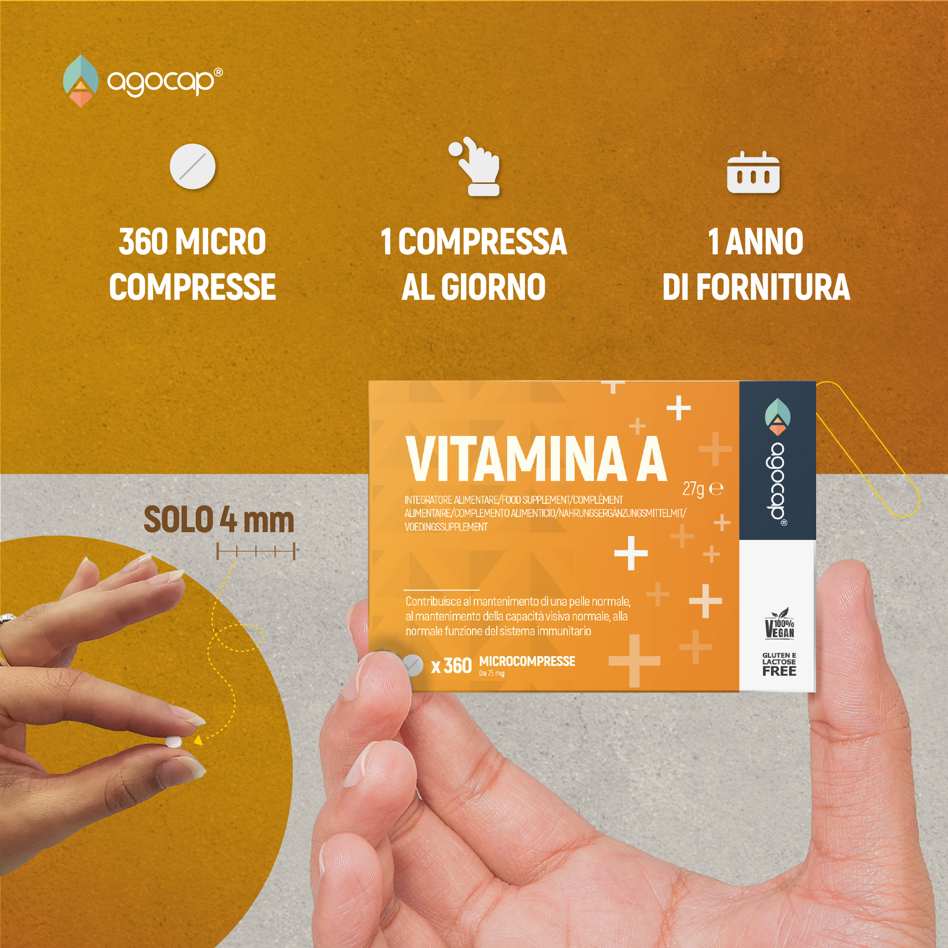 Vitamina A Pura | Integratore per pelle, vista e sistema immunitario con Vitamina A 1200 mcg - foto 5