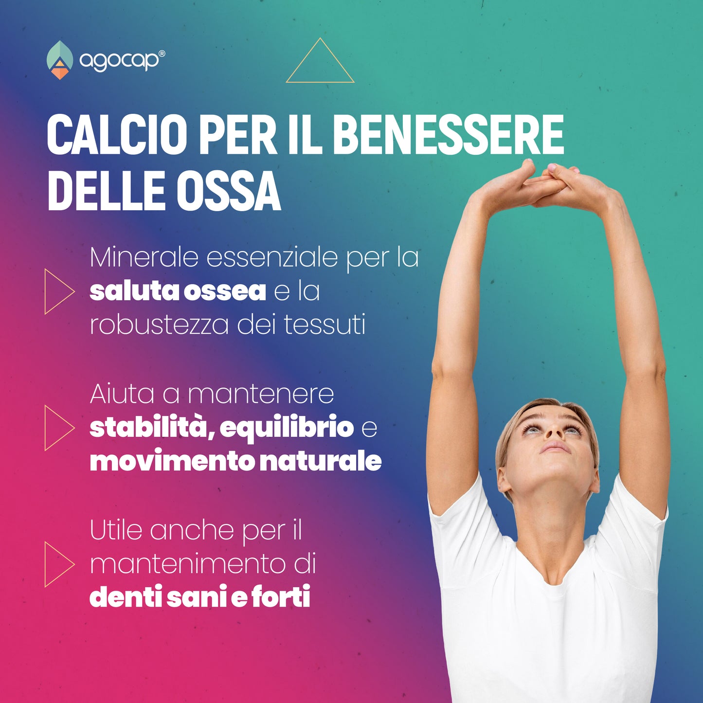 Calcio + Vitamina D3 | Integratore per ossa, denti e articolazioni con supergelée masticabili - foto 2