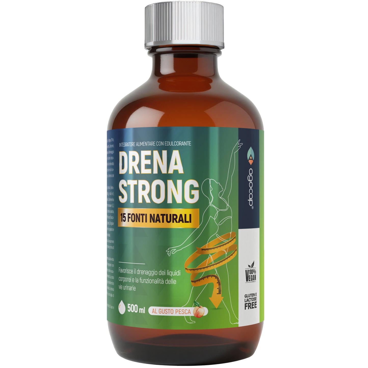 Drena Strong | Drenante liquido per ritenzione idrica e gonfiore con 15 estratti vegetali