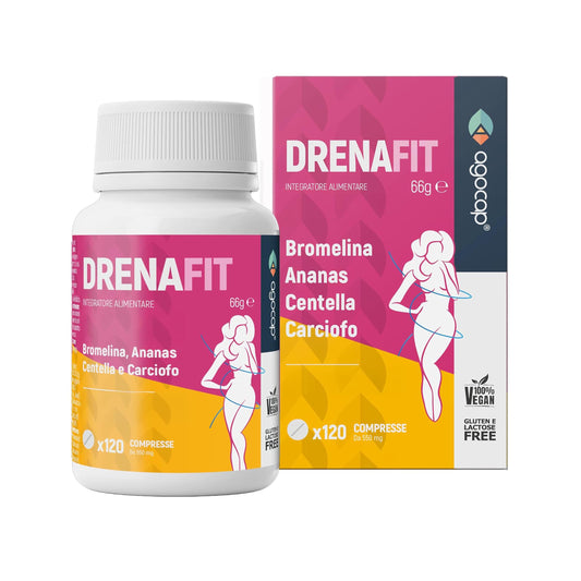 DrenaFit | Integratore drenante e snellente con Bromelina, Ananas, Centella e Carciofo