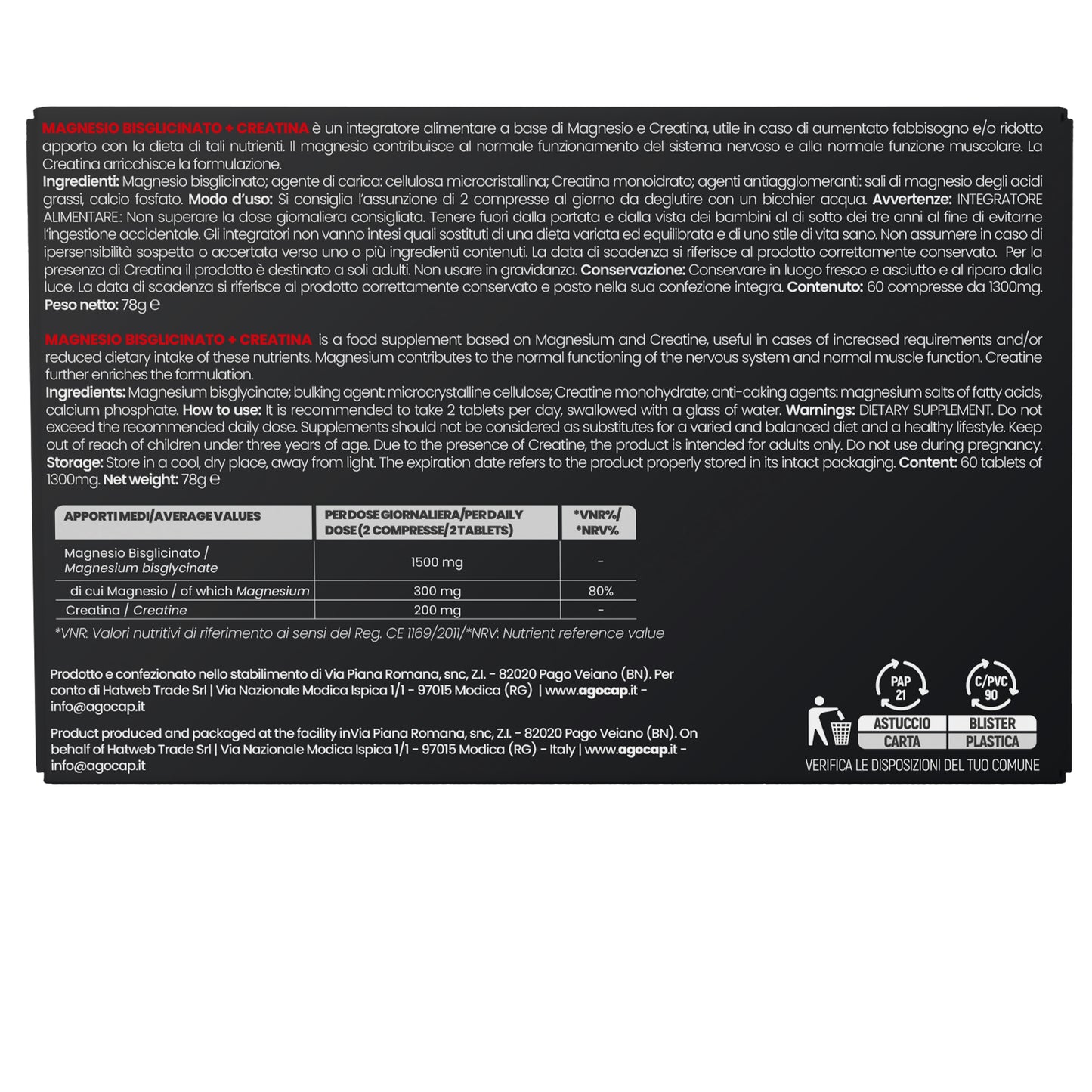 Magnesio Bisglicinato + Creatina | Contro stress, affaticamento e stanchezza - foto 9