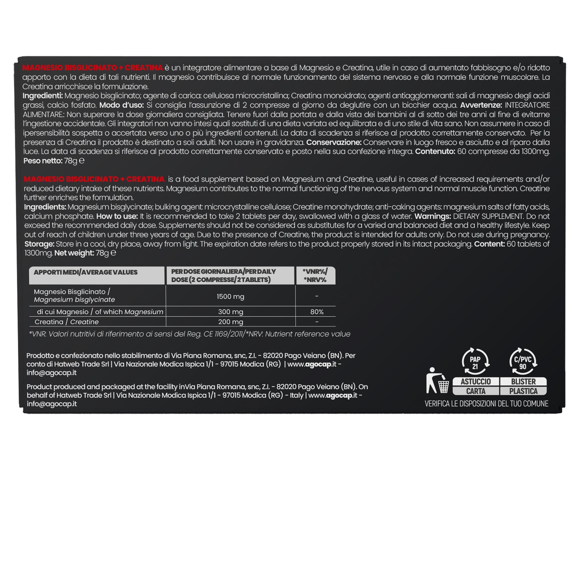 Magnesio Bisglicinato + Creatina | Contro stress, affaticamento e stanchezza - foto 9