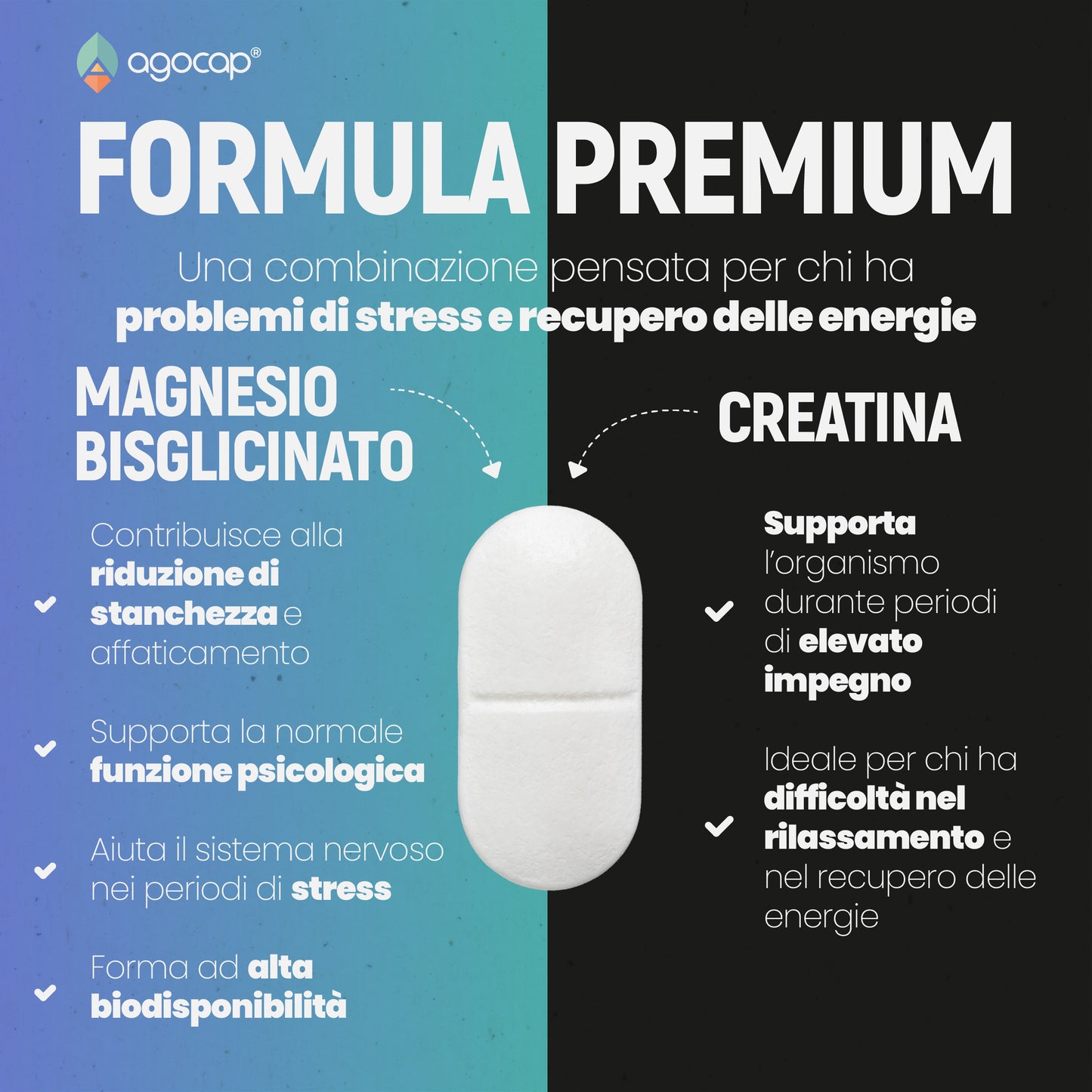 Magnesio Bisglicinato + Creatina | Contro stress, affaticamento e stanchezza - foto 4
