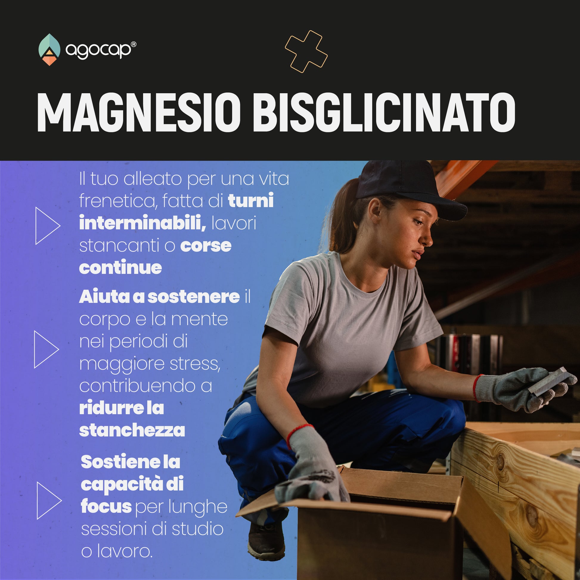 Magnesio Bisglicinato + Creatina | Contro stress, affaticamento e stanchezza - foto 5