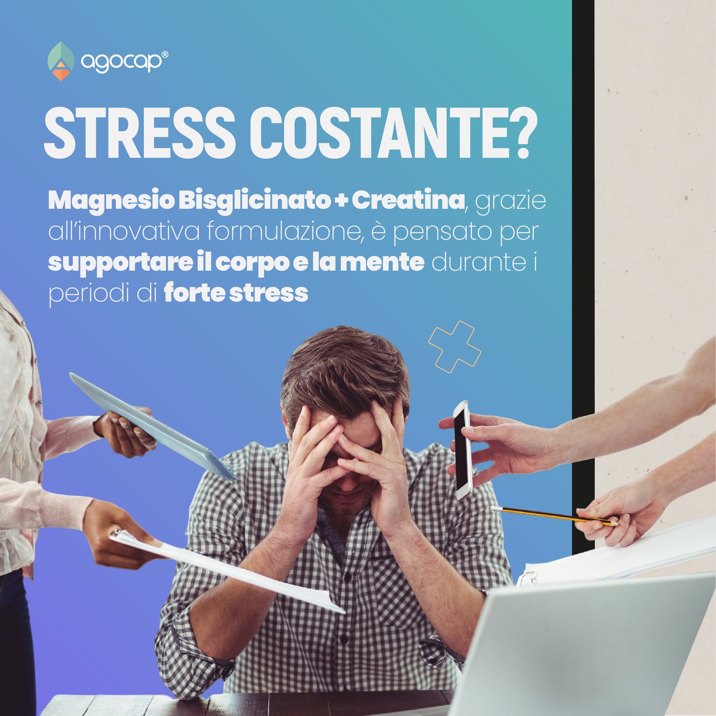 Magnesio Bisglicinato + Creatina | Contro stress, affaticamento e stanchezza - foto 2