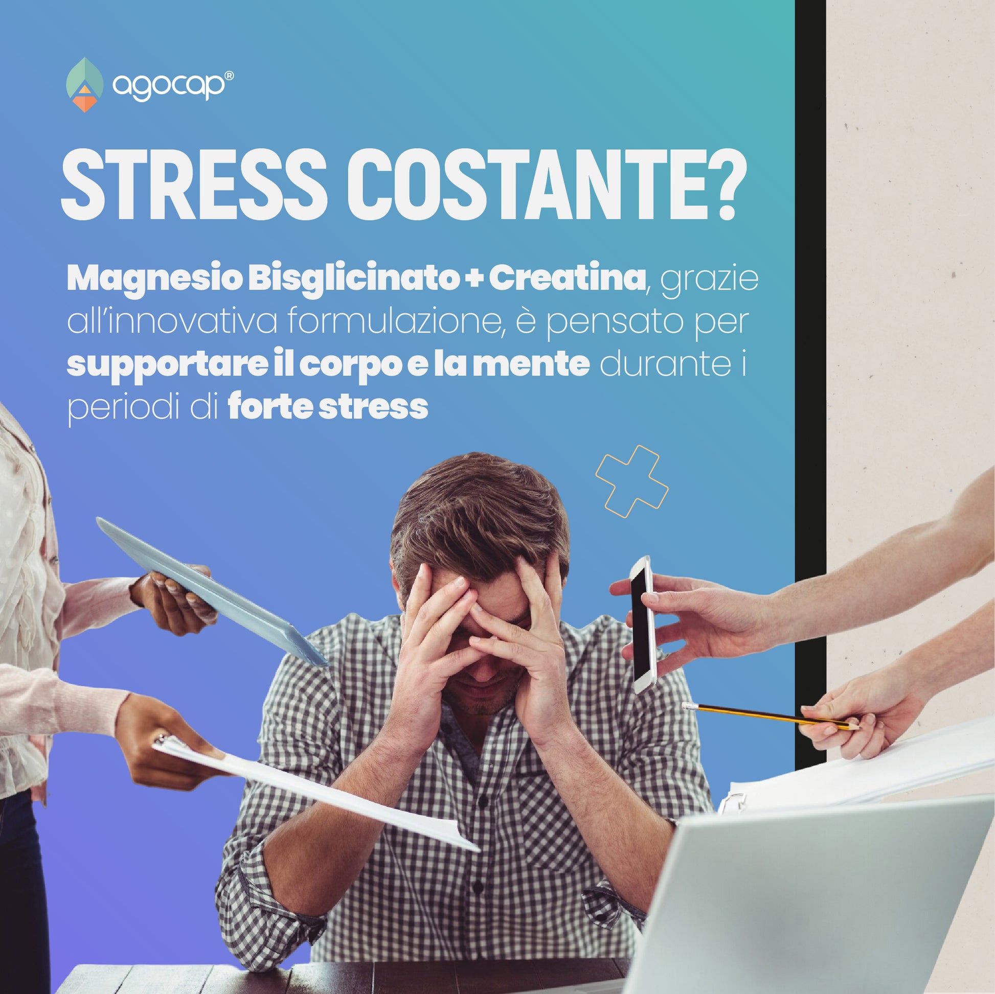 Magnesio Bisglicinato + Creatina | Contro stress, affaticamento e stanchezza - foto 2