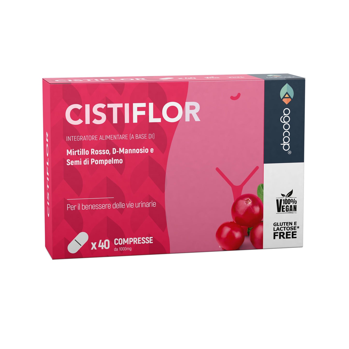 Cistiflor | Integratore per cistite e candida con D-Mannosio, mirtillo rosso e semi di pompelmo