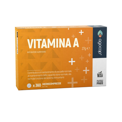 Vitamina A Pura | Integratore per pelle, vista e sistema immunitario con Vitamina A 1200 mcg
