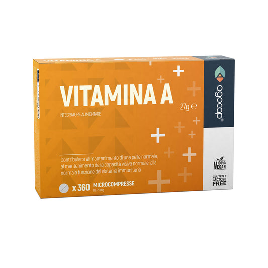 Vitamina A Pura | Integratore per pelle, vista e sistema immunitario con Vitamina A 1200 mcg