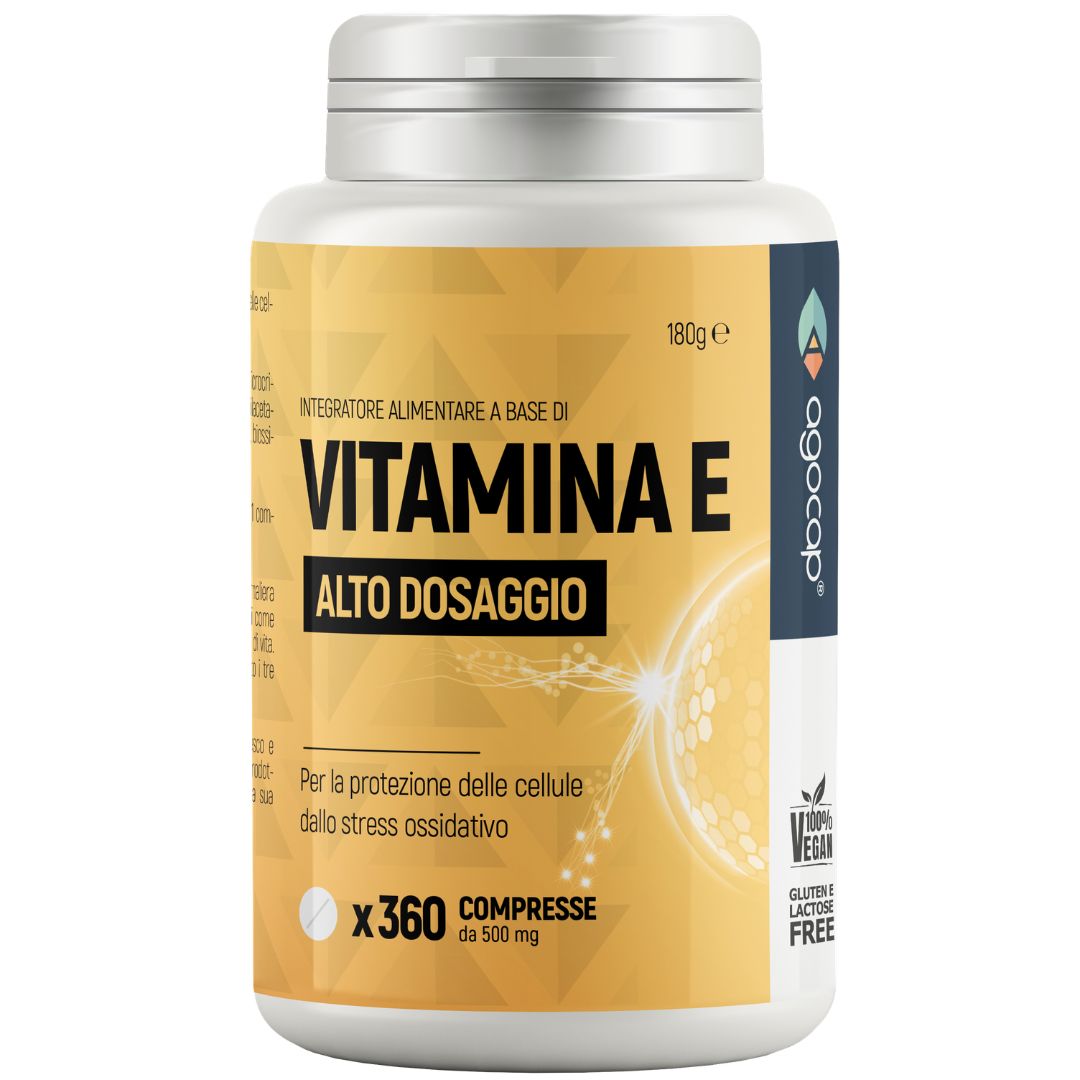 Vitamina E Pura | Integratore antiossidante per pelle e capelli con Vitamina E 60 mg
