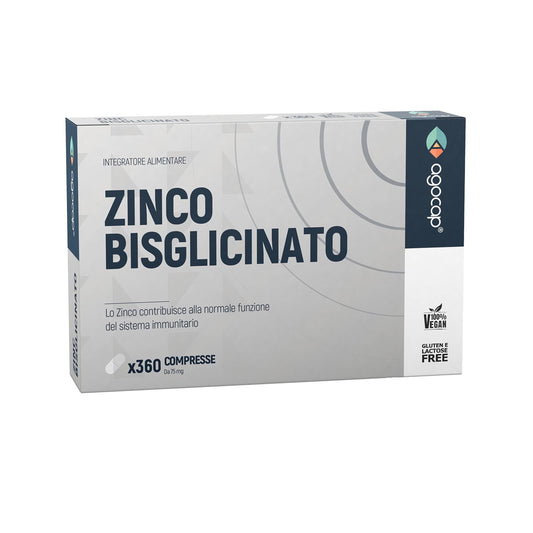 Zinco con Bisglicinato 15 mg, Alto Dosaggio, Integratore Alimentare per il Sistema Immunitario, 360 compresse